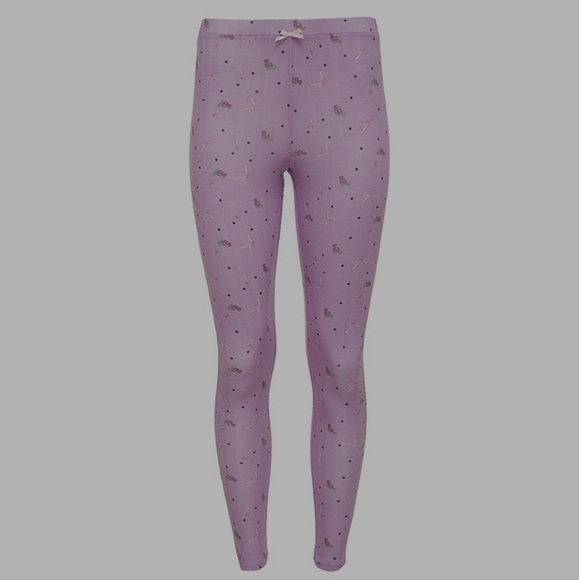 For Love And Lemons Pointelle Long Sleeve Sleep Set Size Medium - Picture 6 of 13